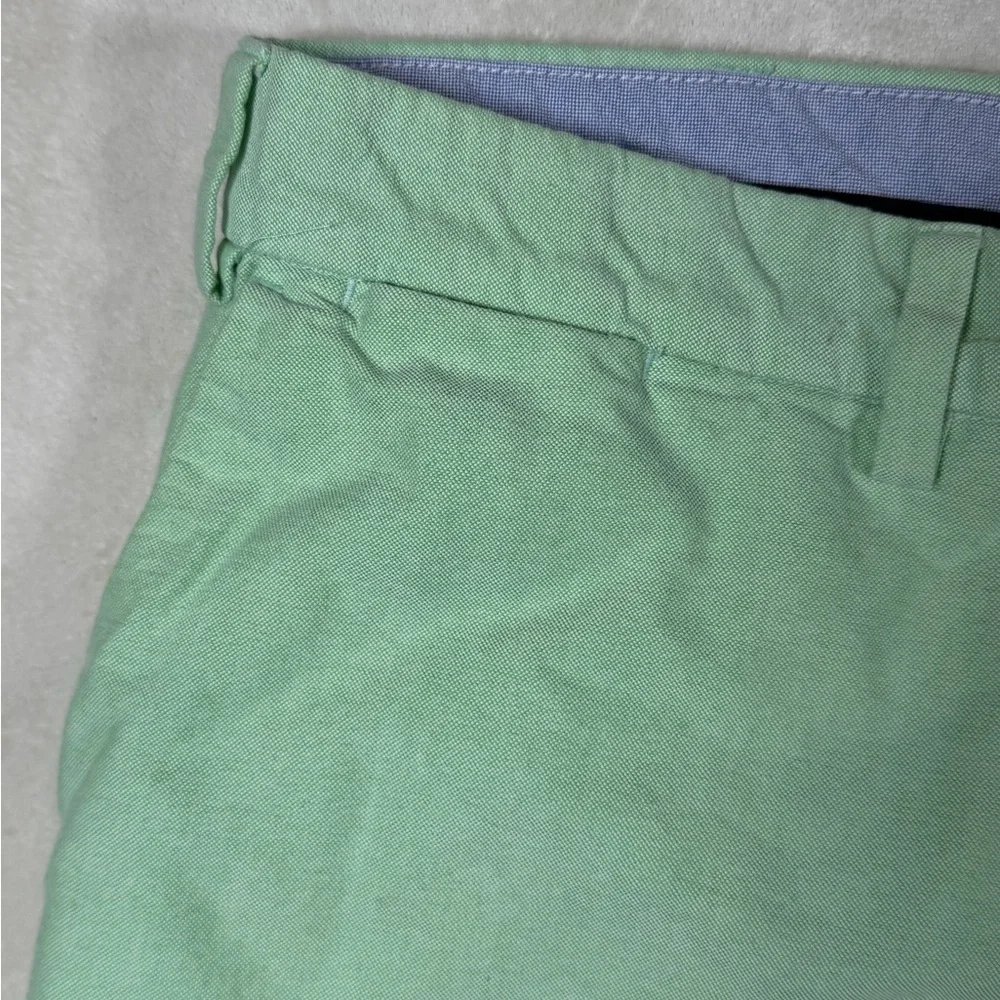 Polo Ralph Lauren 38W 100% Cotton Mint Green Flat Front Shorts